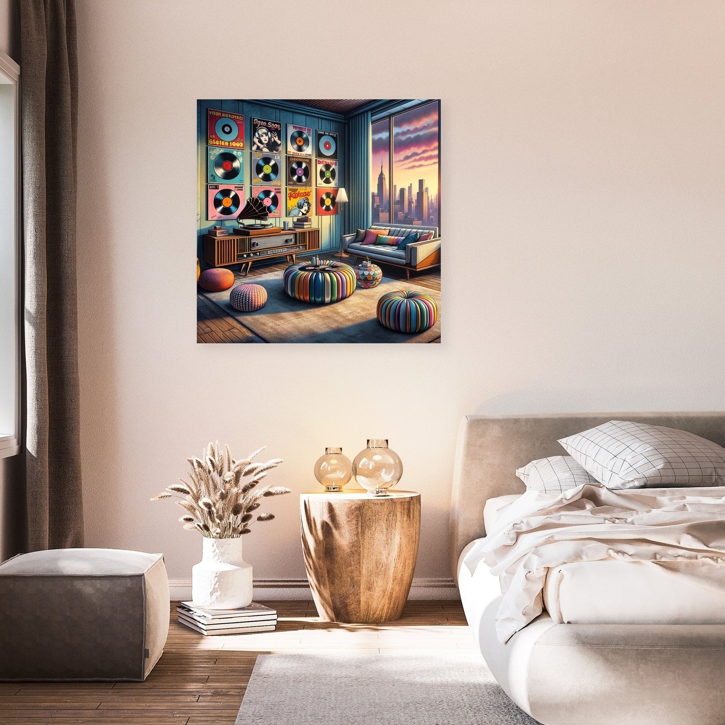 Retro Pop Vinyl Canvas