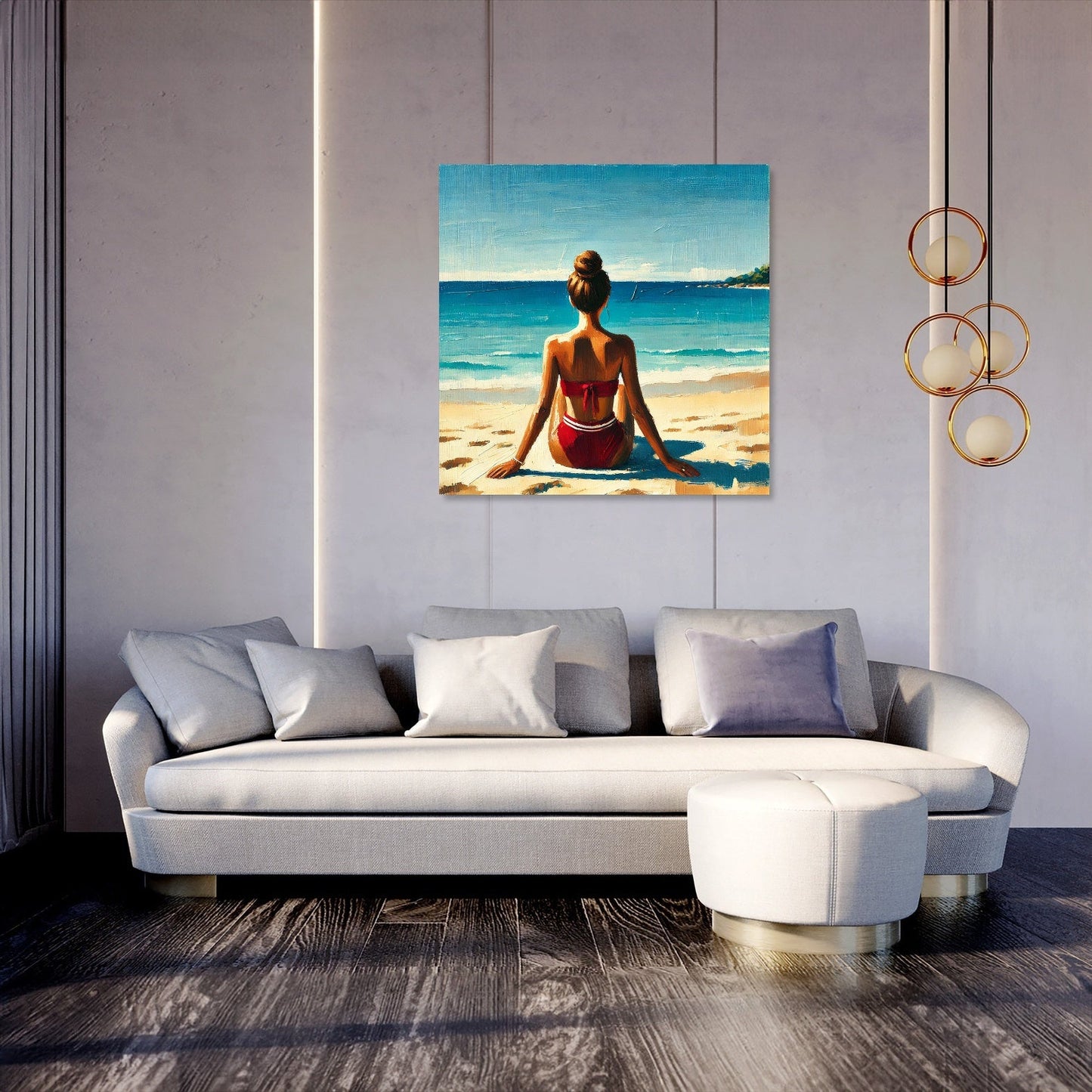 Tranquil Beach Serenity Canvas