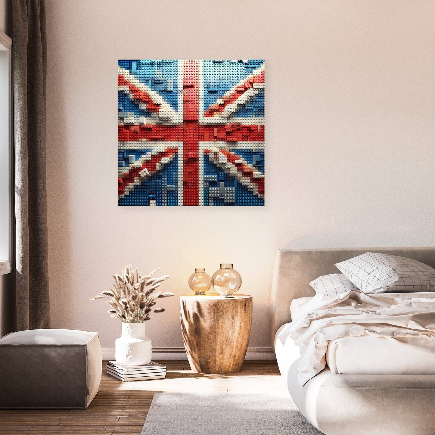 Brickwork Union Jack Canvas