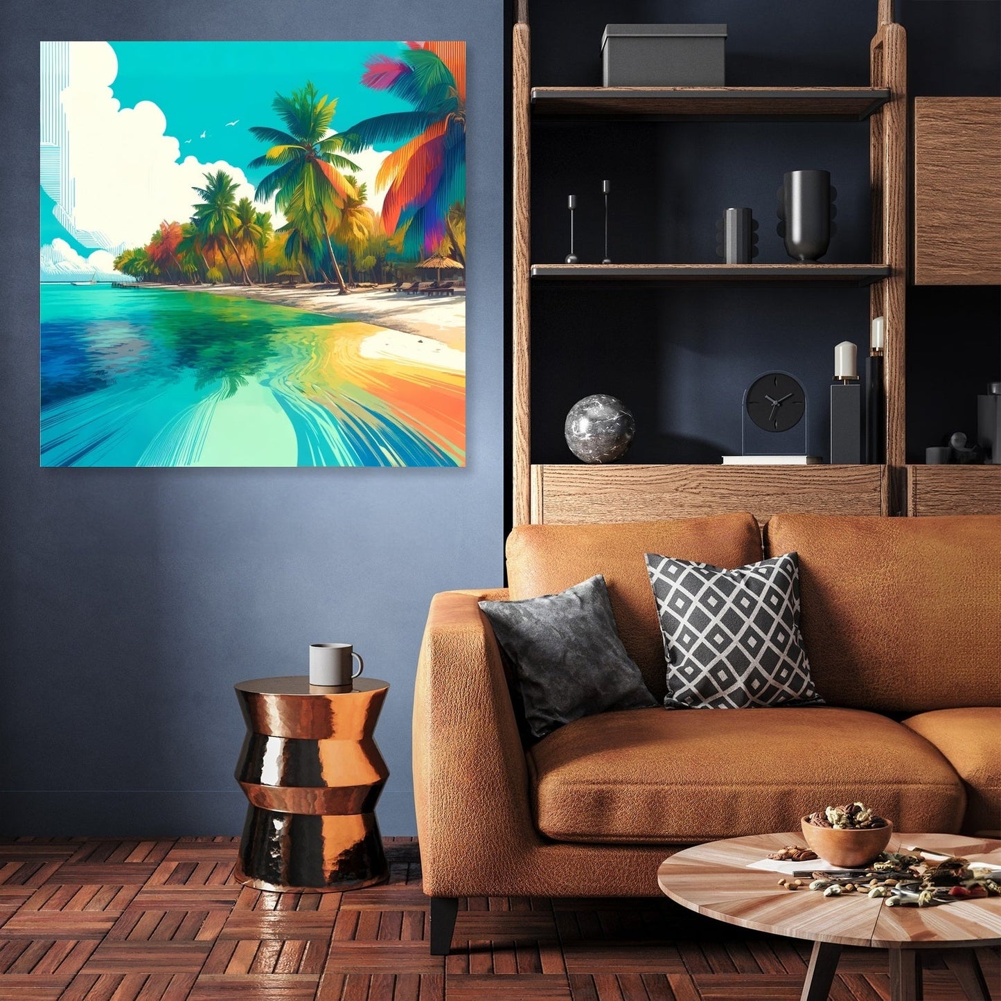 Vibrant Tropical Escape Canvas
