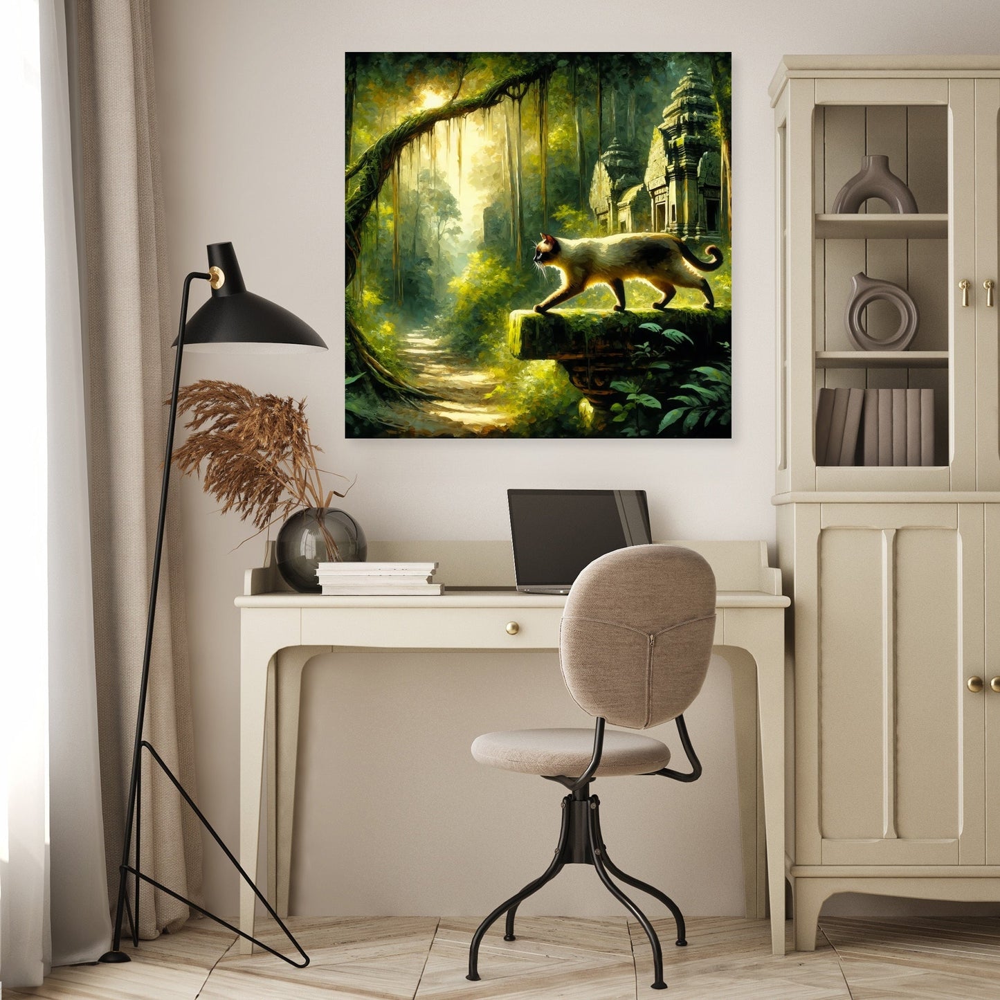 Jungle Temple Sojourn Canvas