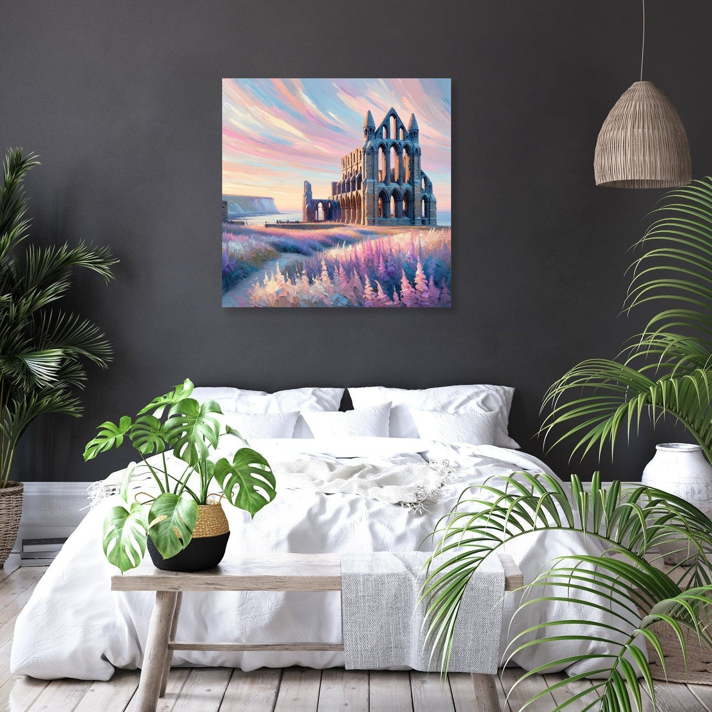 Whitby Abbey Sunrise Canvas