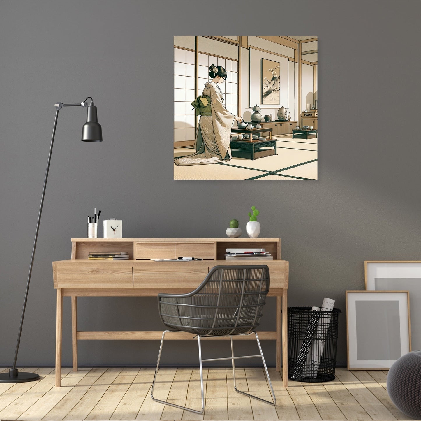 Tranquil Kimono Ceremony Canvas