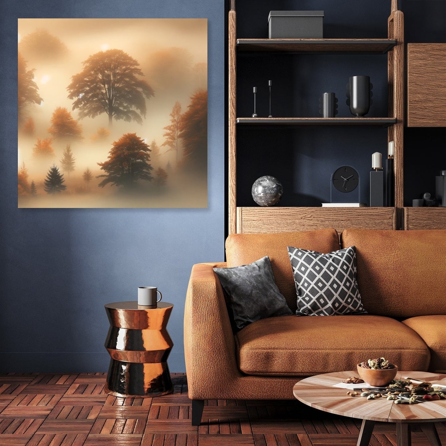 Autumn Fog Canvas