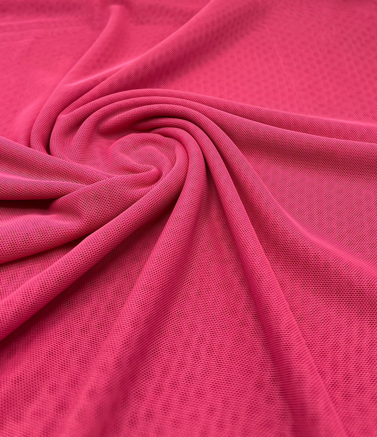 Plain Hot Baby Pink Mesh Fabric Stretch
