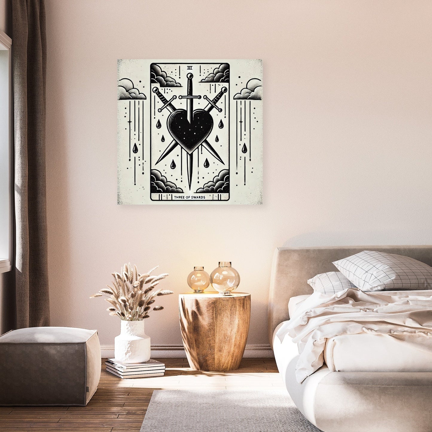 Three of Swords Canvas