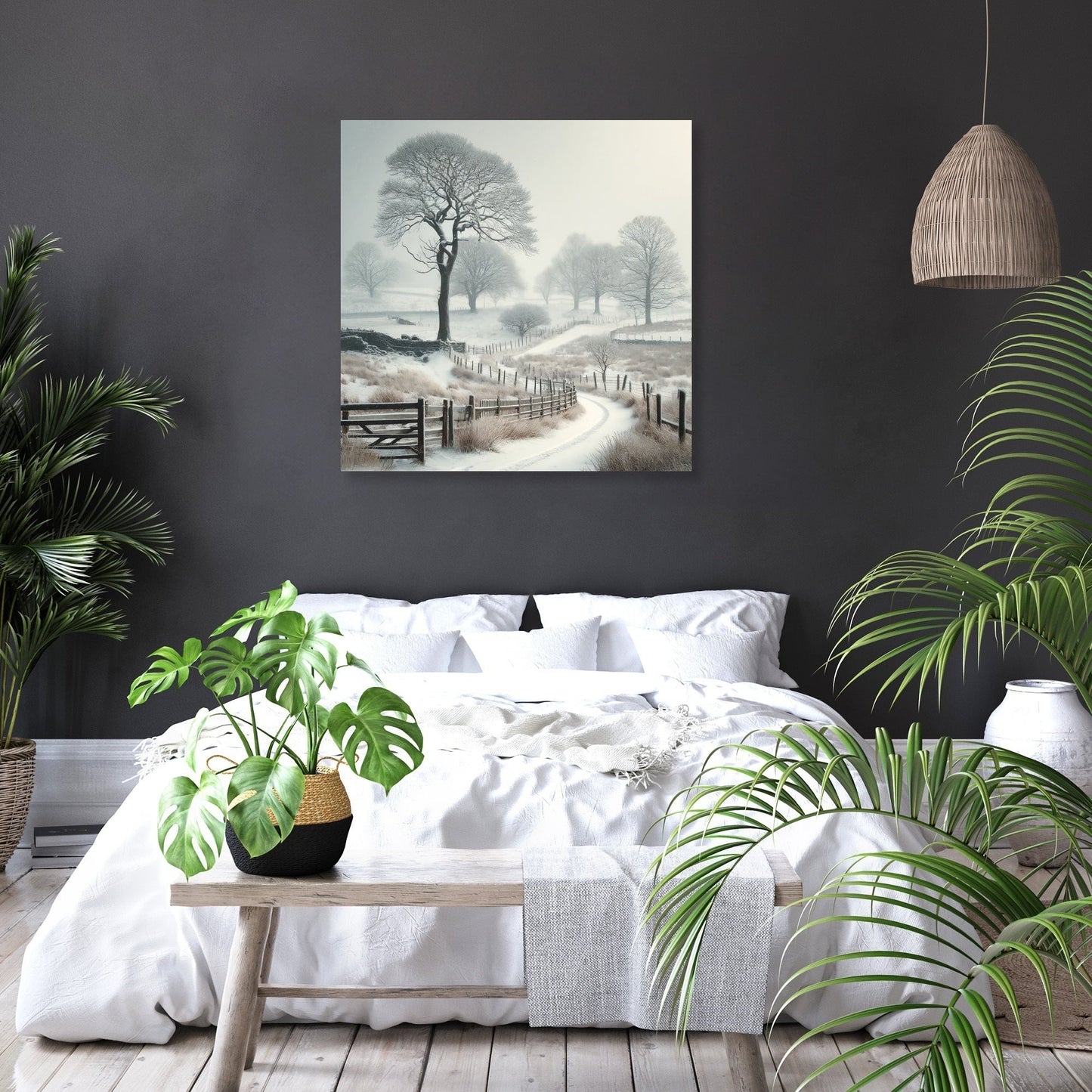 Winter Countryside Canvas