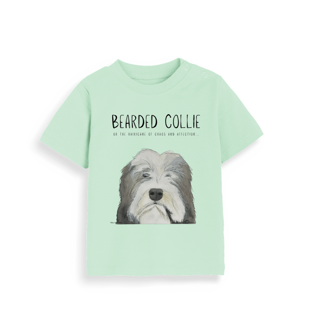 The Bearded Collie Baby T-Shirt: Chaos and Cuteness in One Adorable Tee