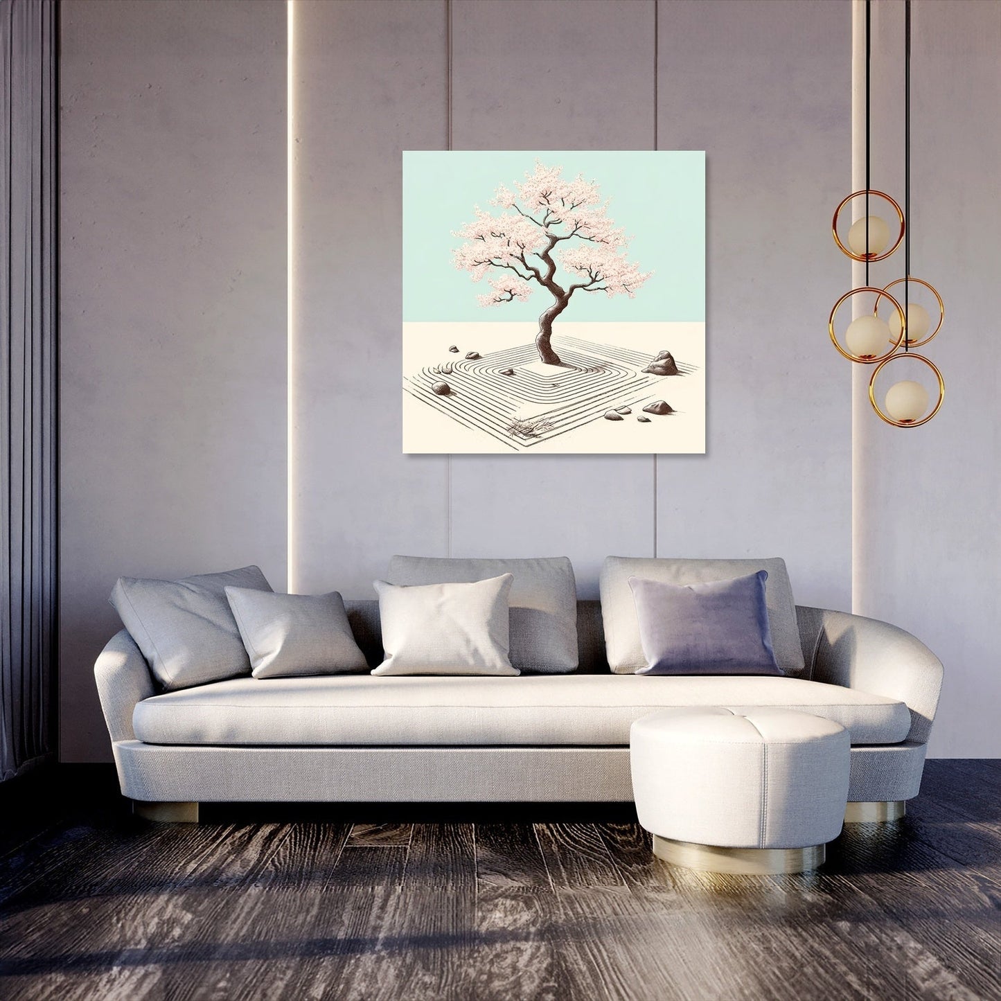 Pastel Zen Garden Canvas