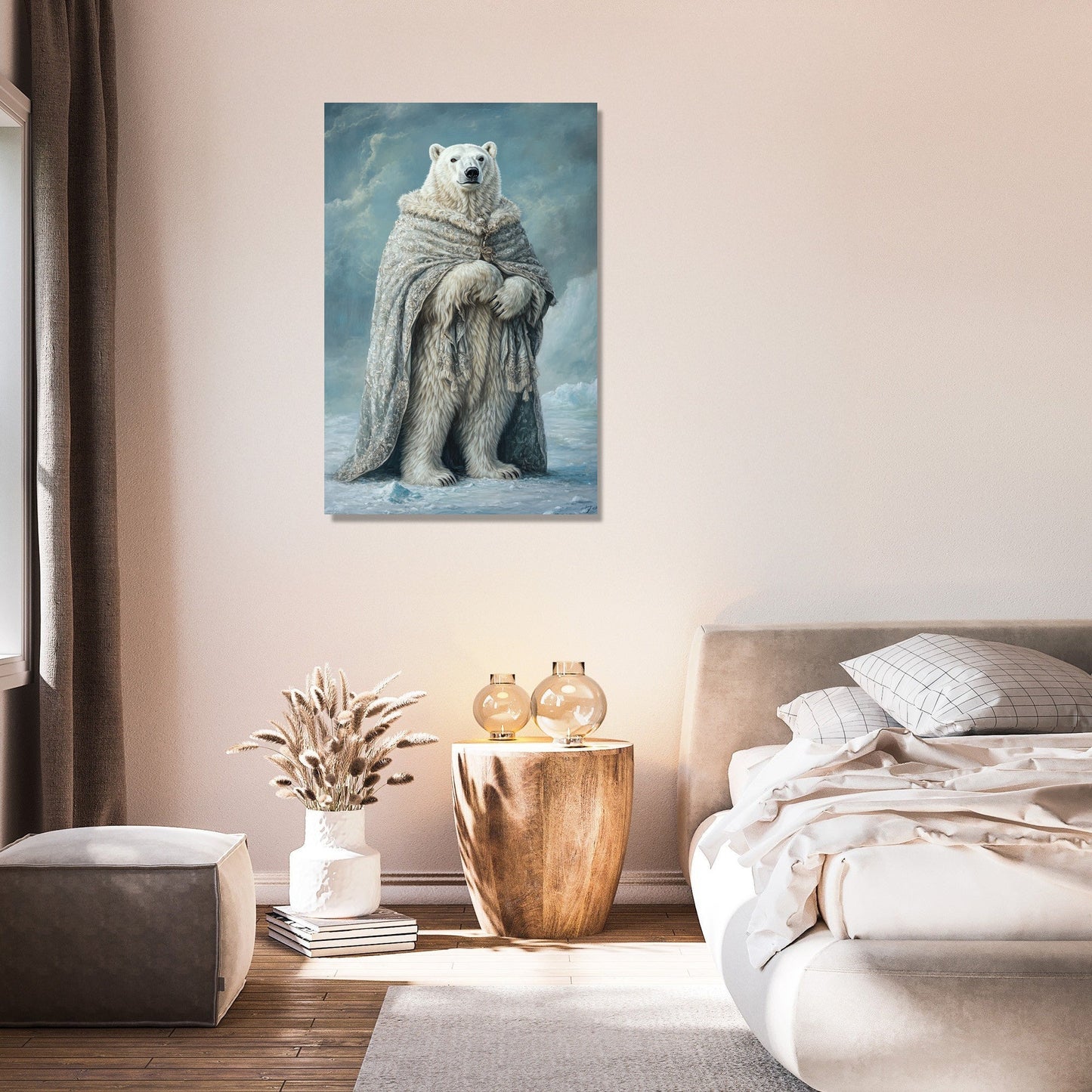 Polar Bear Elegance Canvas