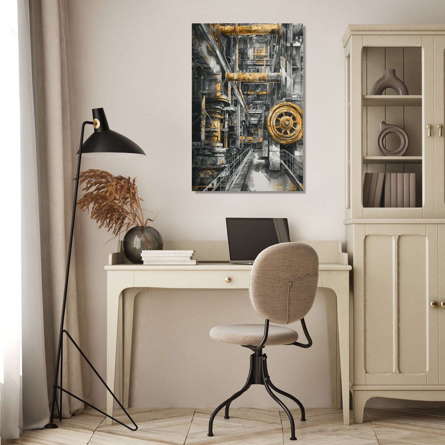 Golden Industry Canvas