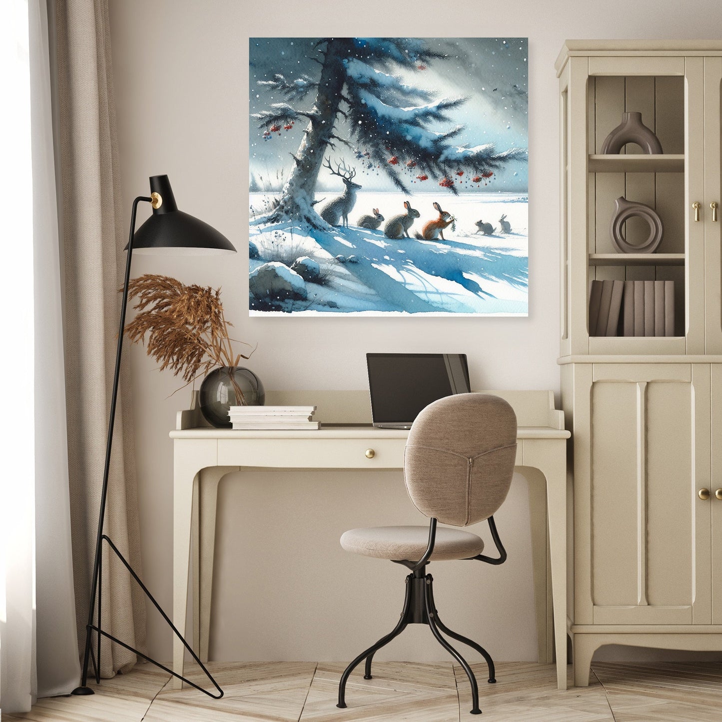 Winter's Embrace Festivity Canvas