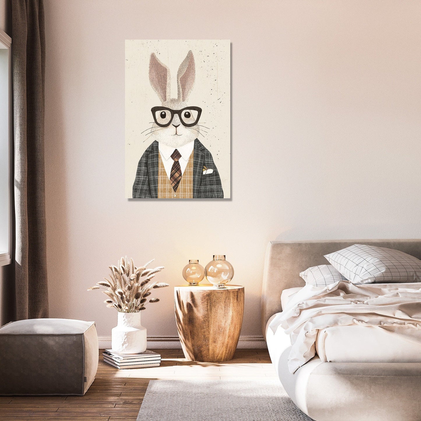 Dapper Rabbit Canvas