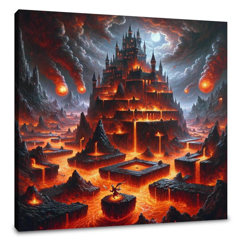Lava Castle Conundrum Canvas