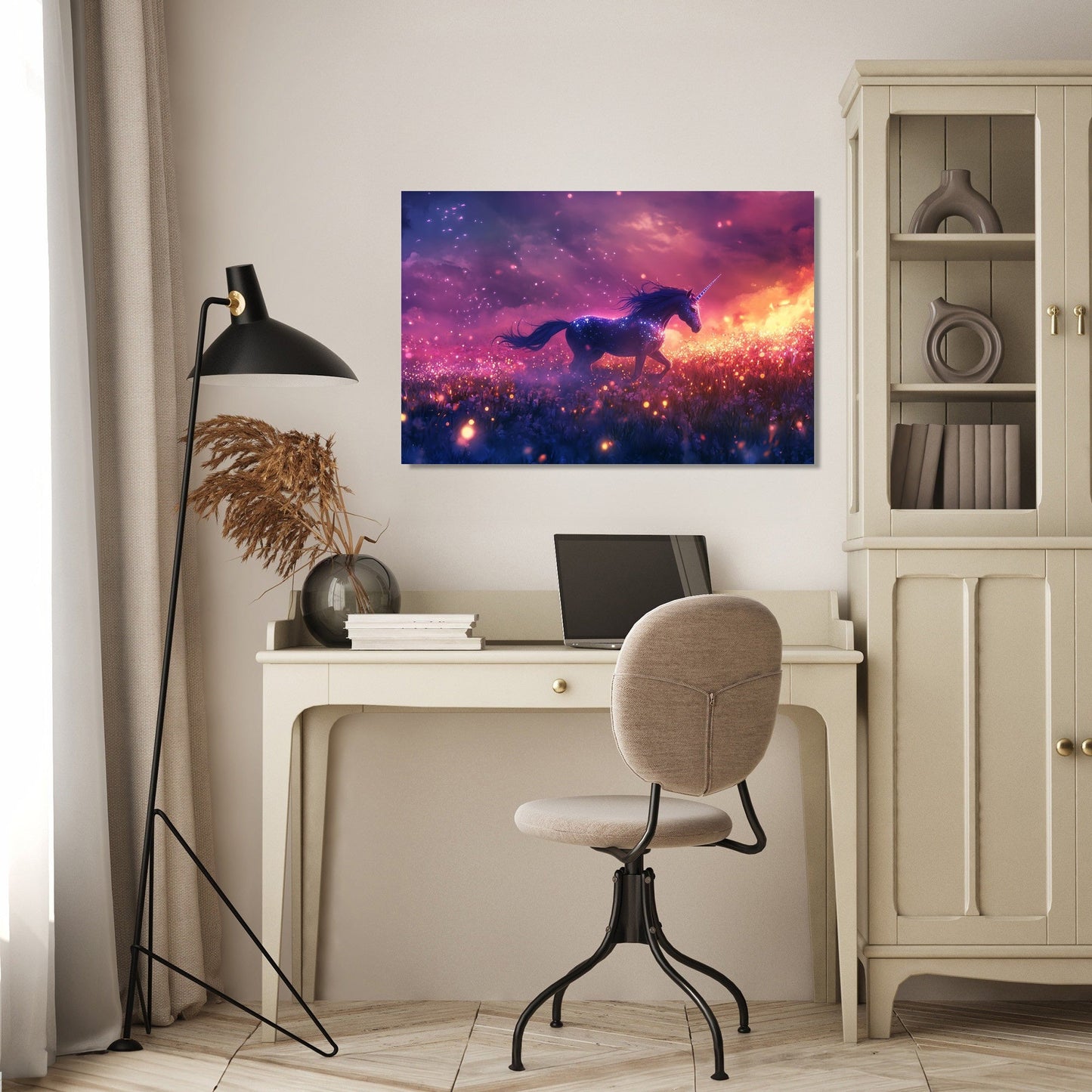 Unicorn Firefly Dreamscape Canvas