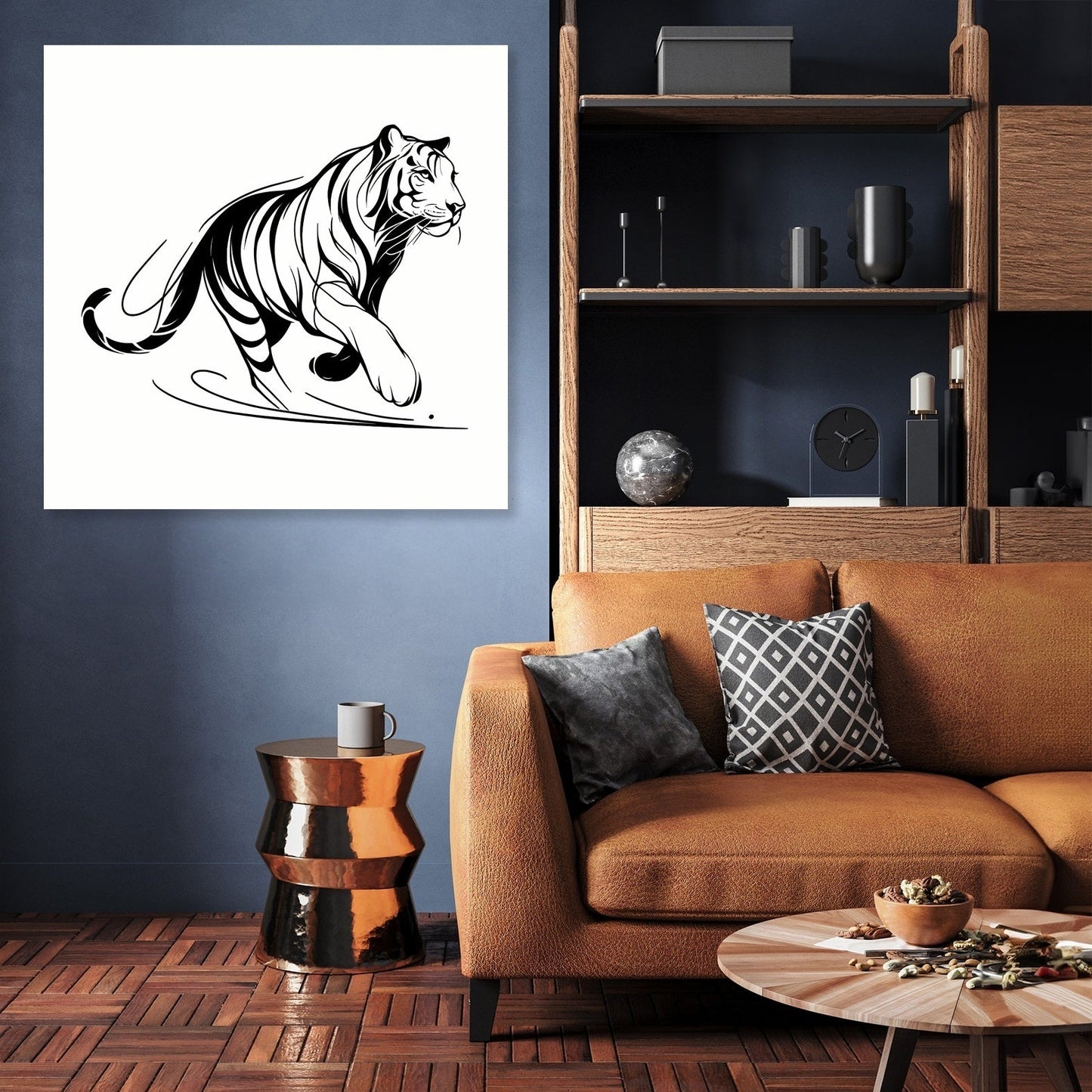 Elegant Motion Tiger Canvas