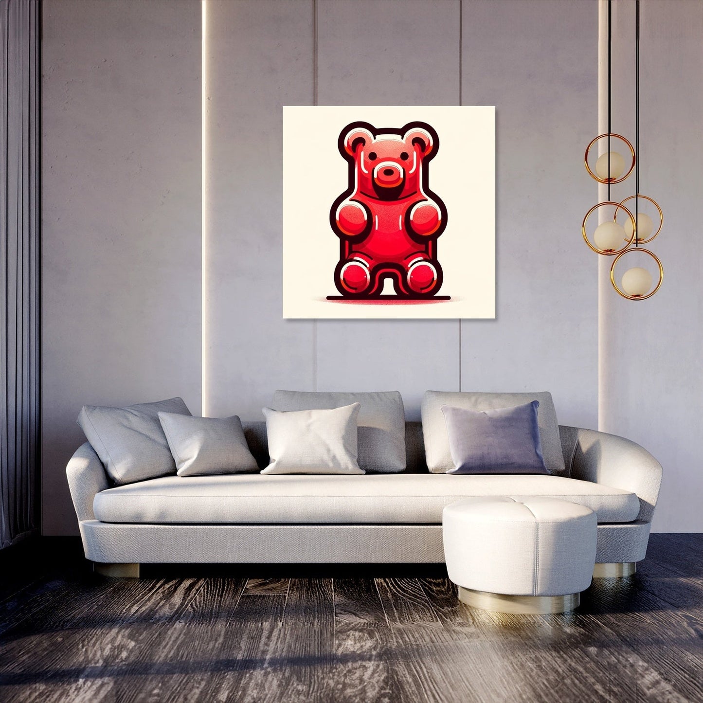 Simple Gummy Bear Canvas