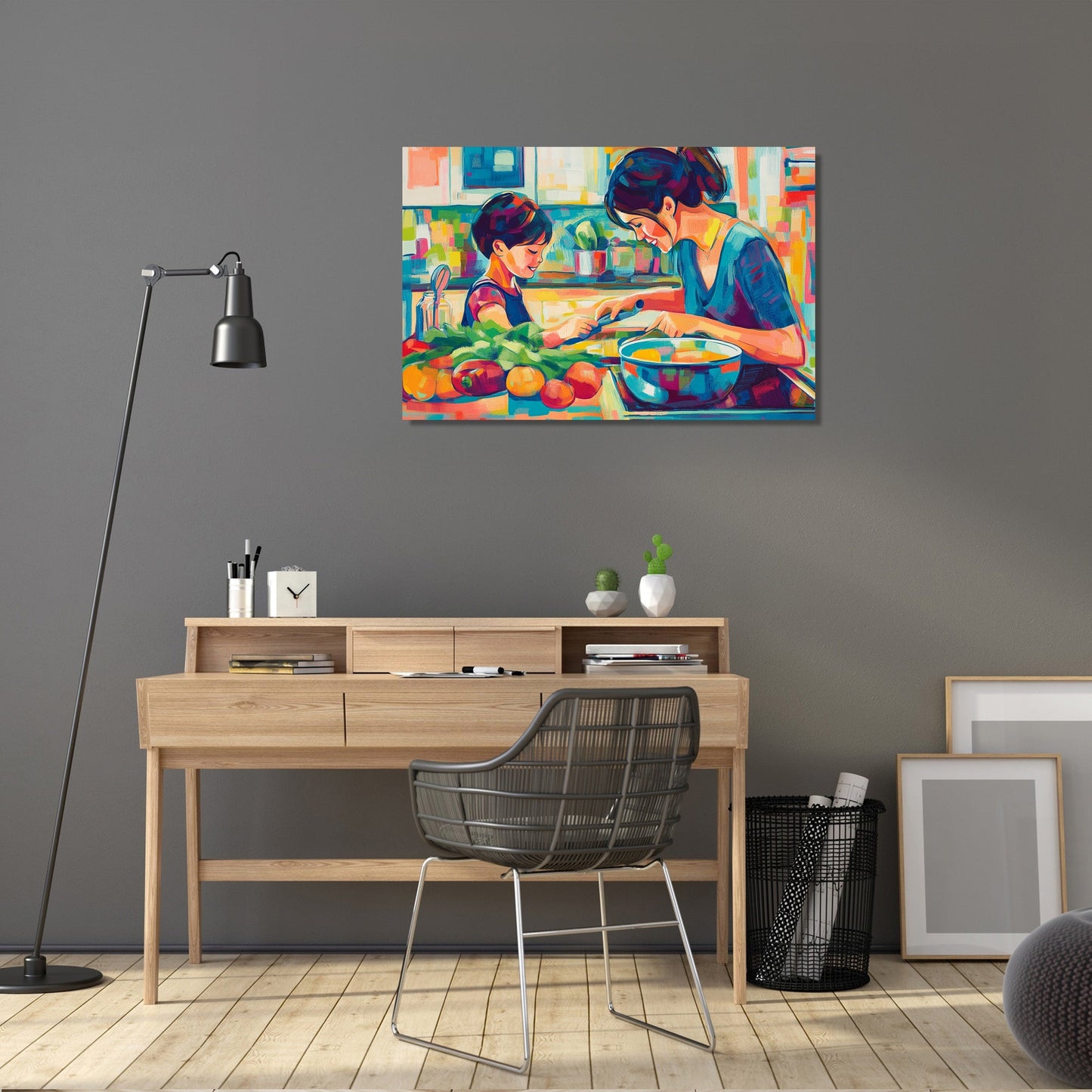 Cooking Together Canvas