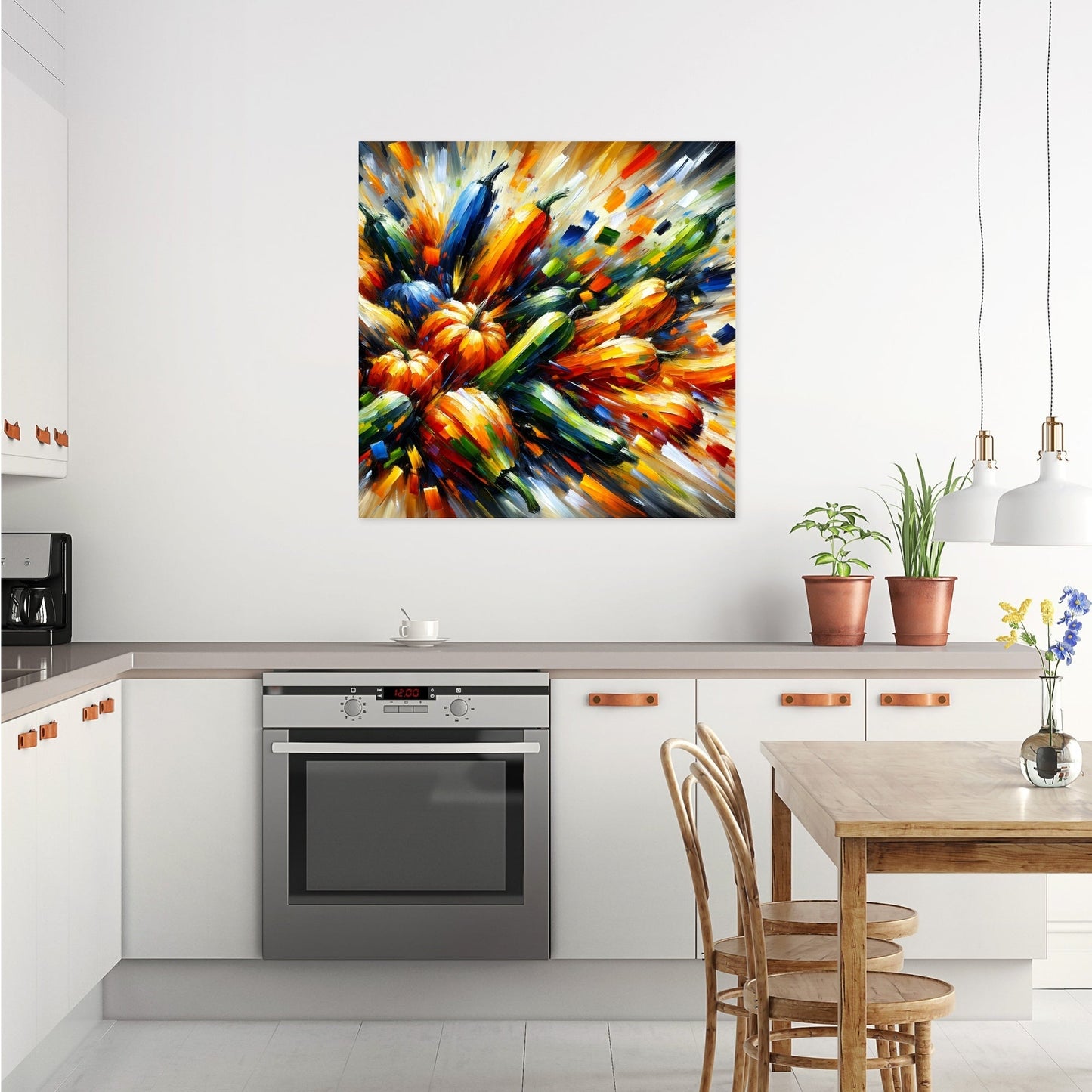 Expressionist Squash Spill Canvas