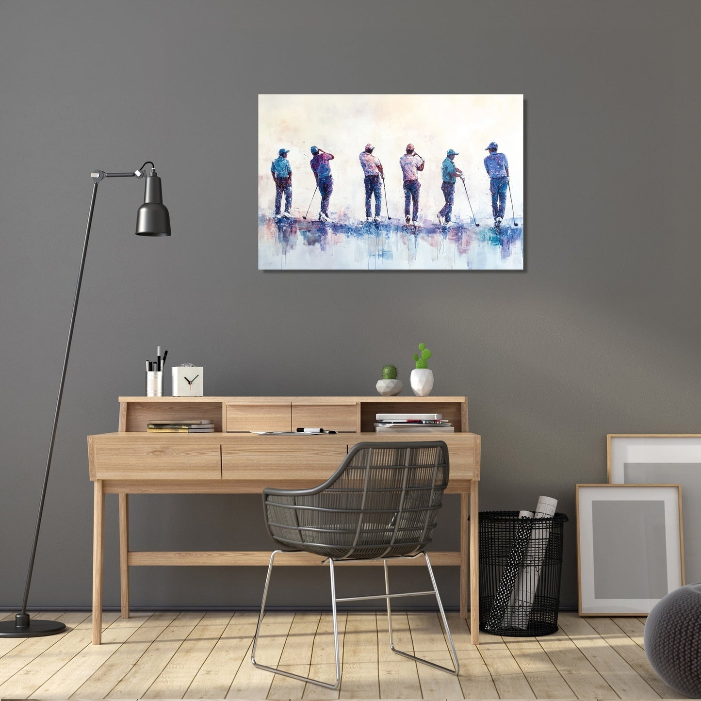 Golfers in Motion Canvas
