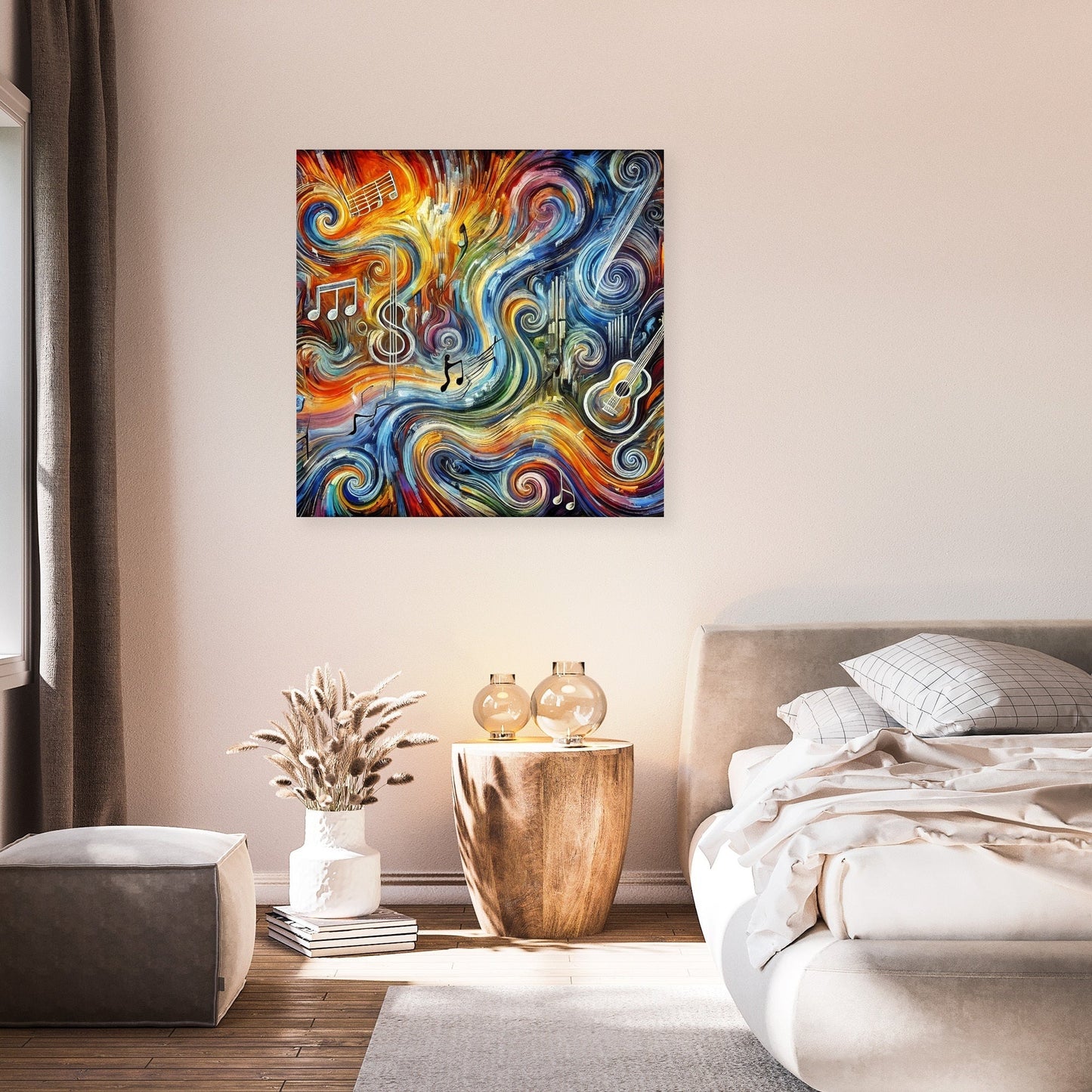 Chaotic Musical Vibrations Canvas