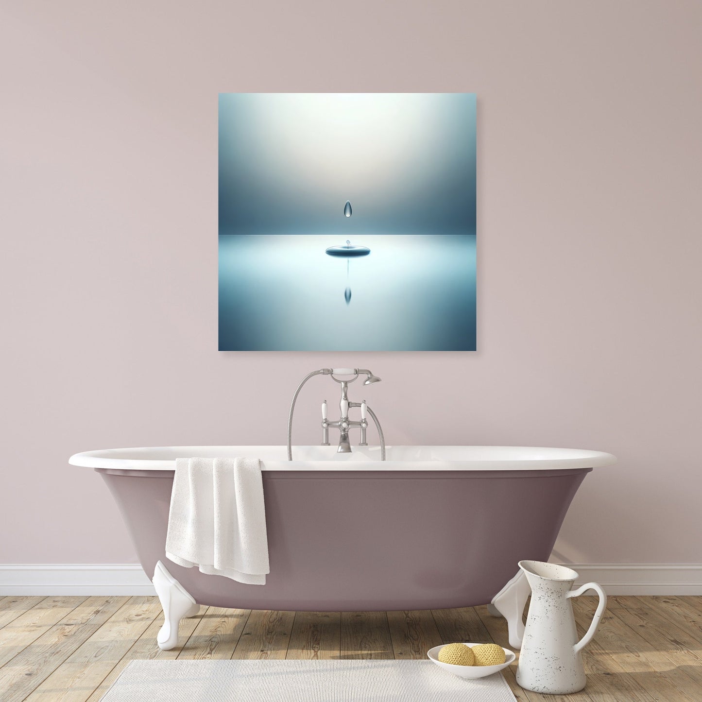 Serene Droplet Canvas