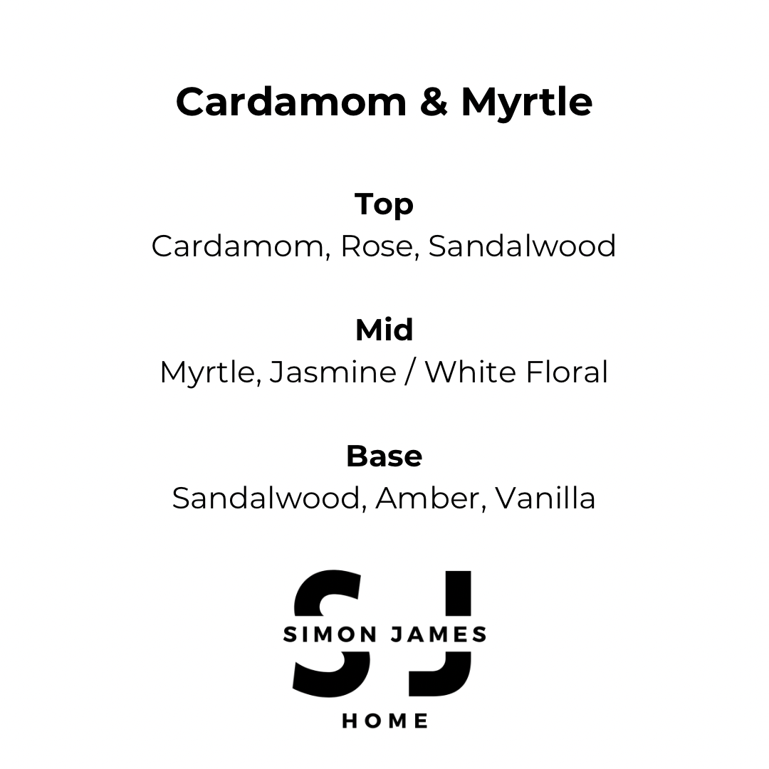 Cardamom & Myrtle Handmade Soy Wax Candle