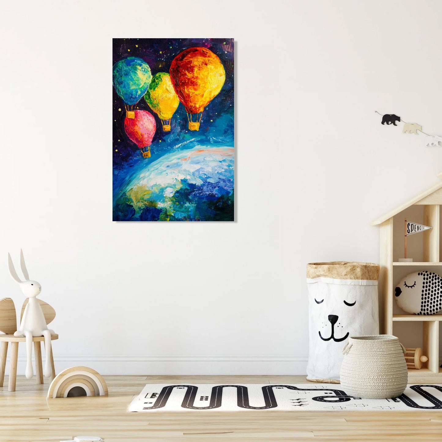Celestial Balloon Race Canvas