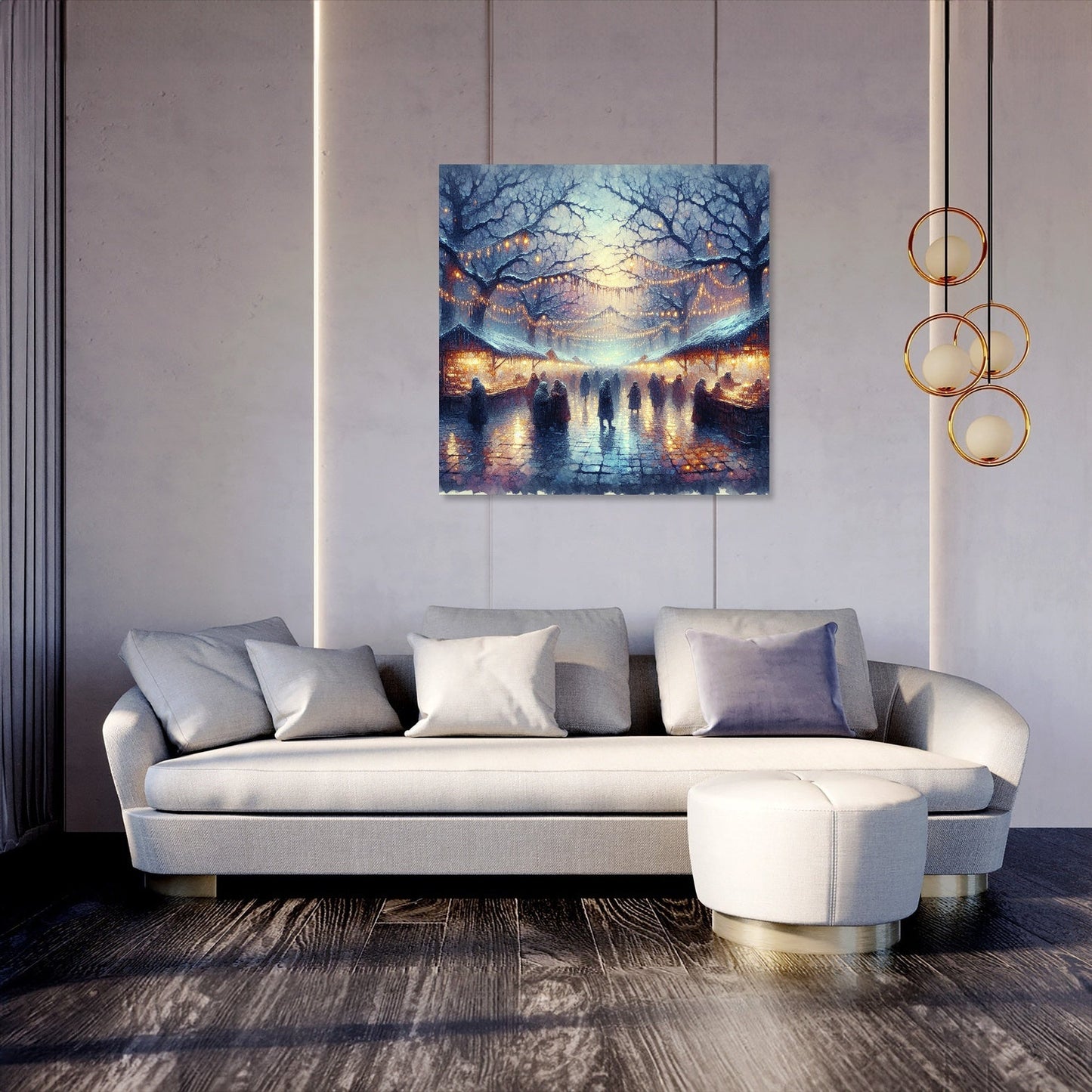 Chilly Evening Festivity Canvas