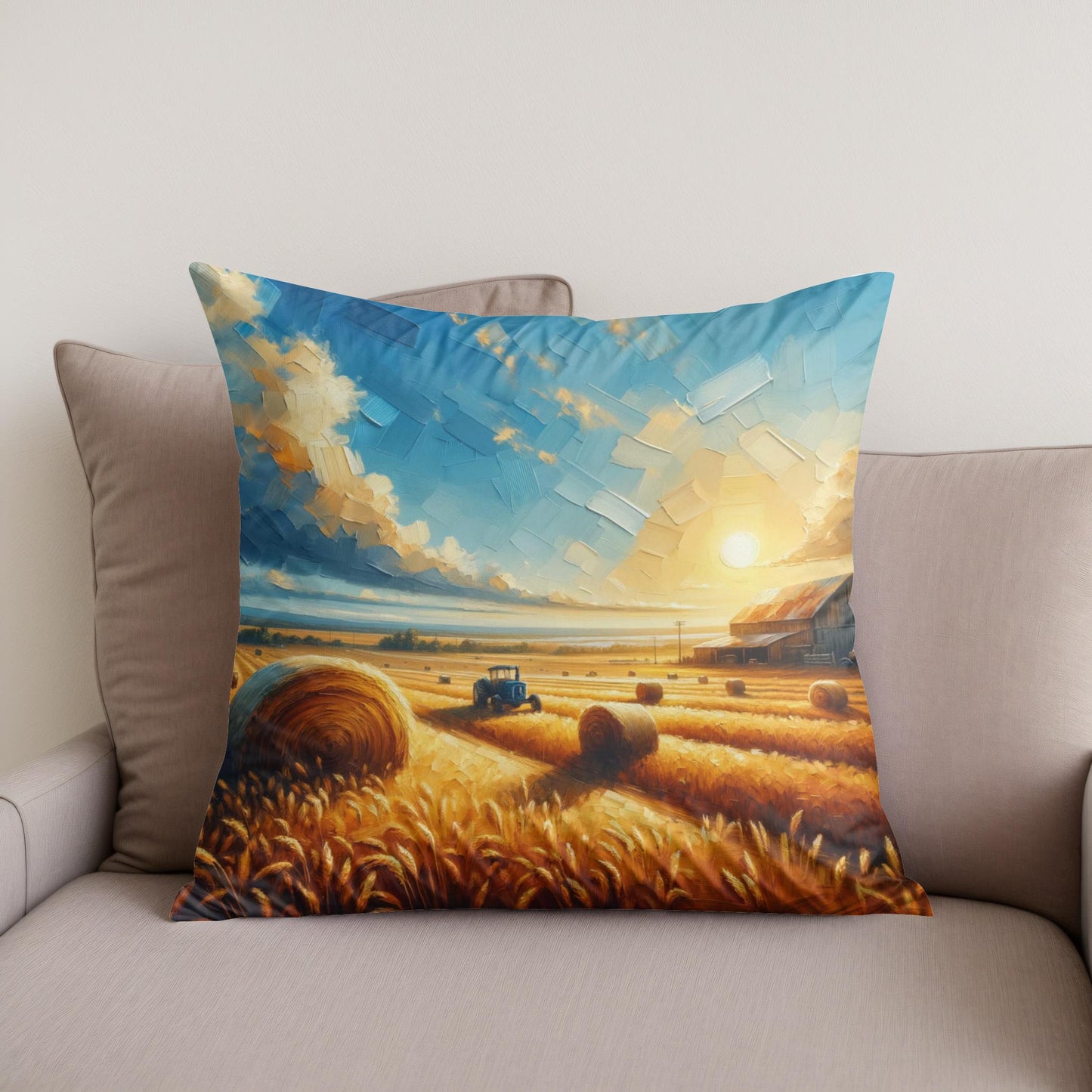 Harvest Glow Cotton Cushion