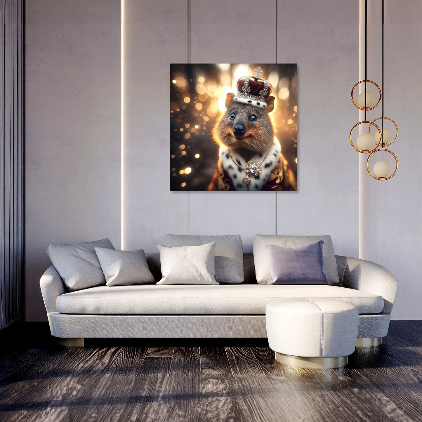 Regal Quokka Dusk Portrait Canvas
