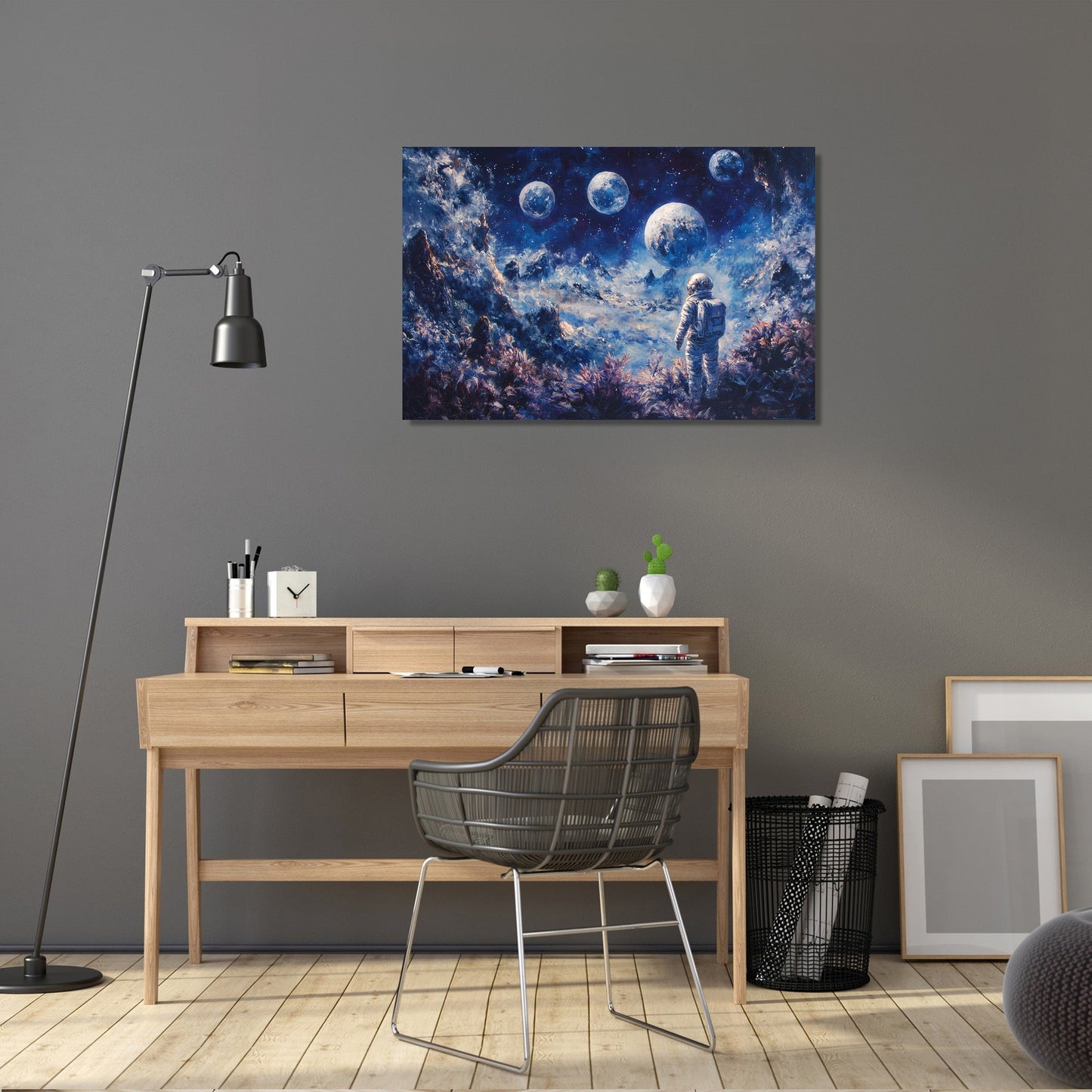 Astronaut's Longing Canvas