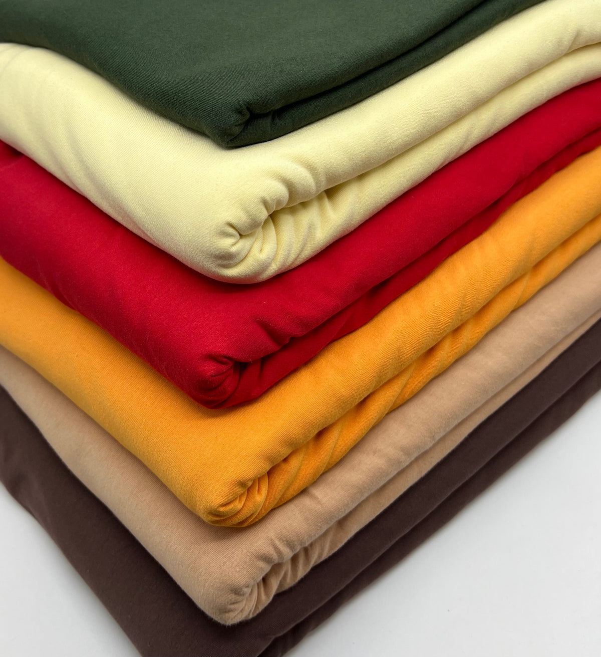 **SALE** Orange Cotton Stretch Jersey 200 GSM 95/5 Lycra 4 Way Stretch