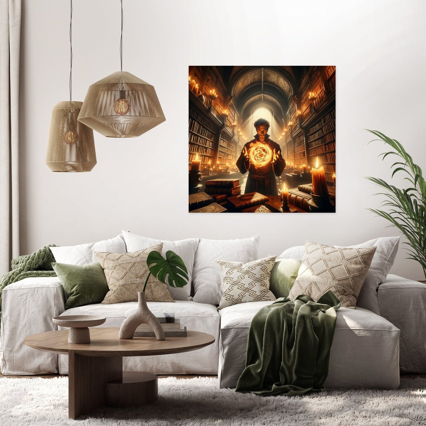 Arcane Fire Mage Canvas