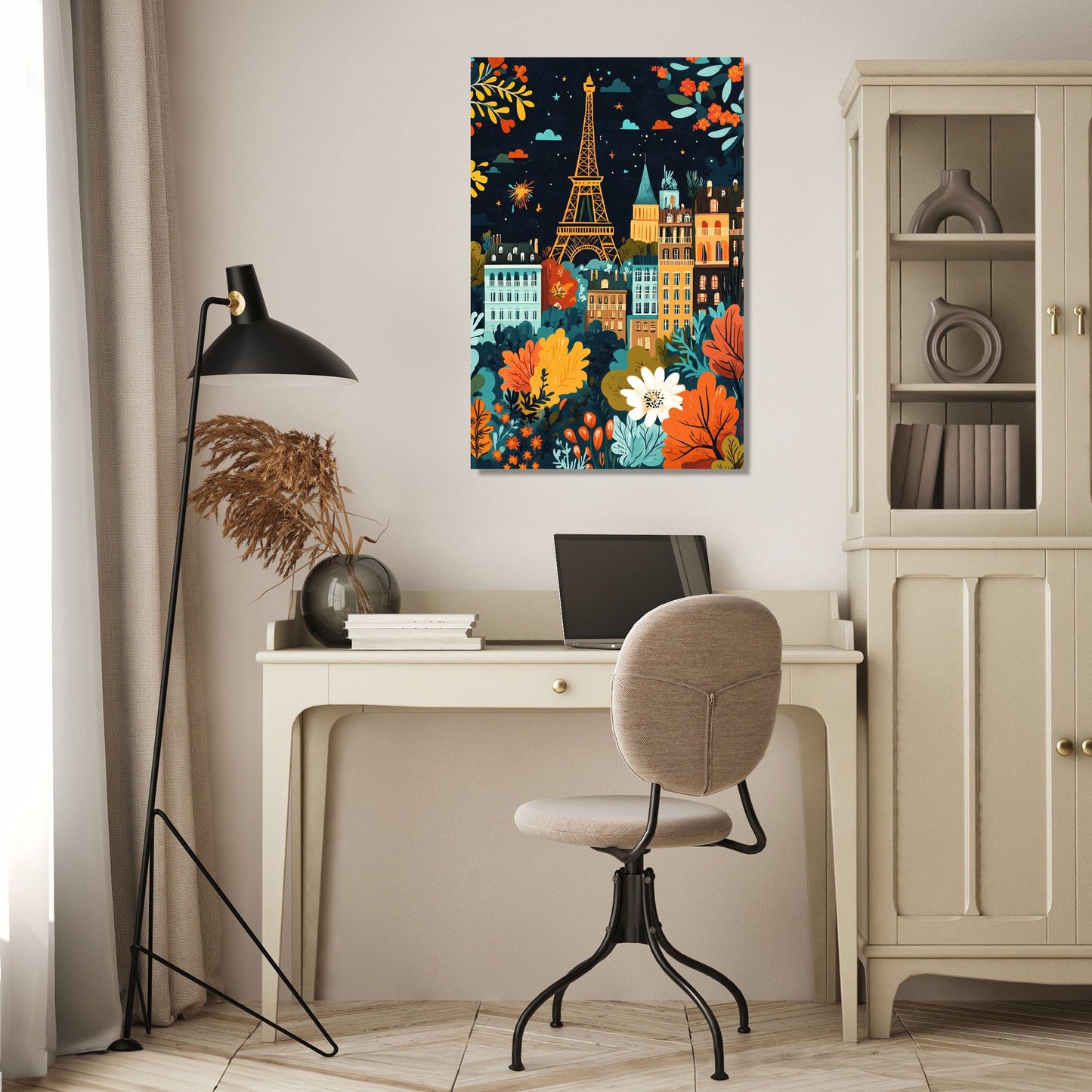 French Floral Festival Canvas