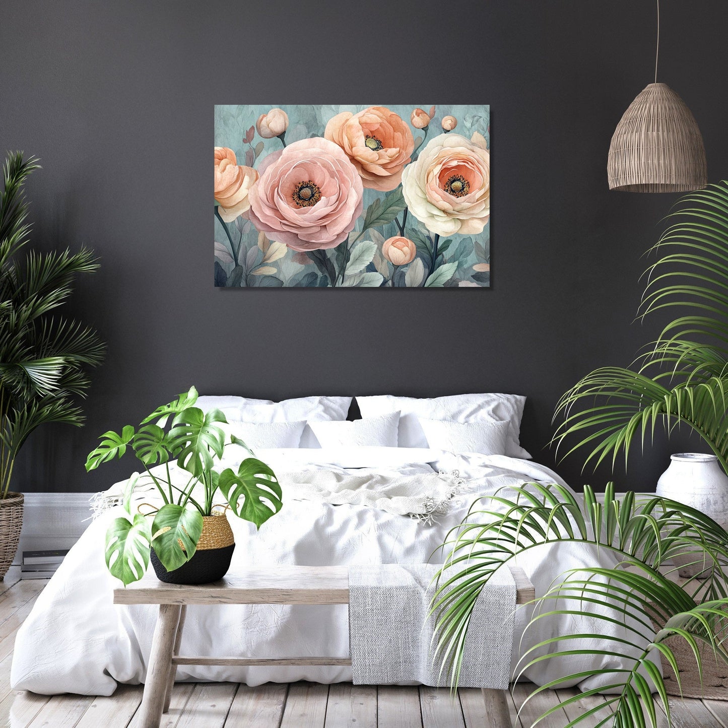 Ranunculus Bloom Canvas