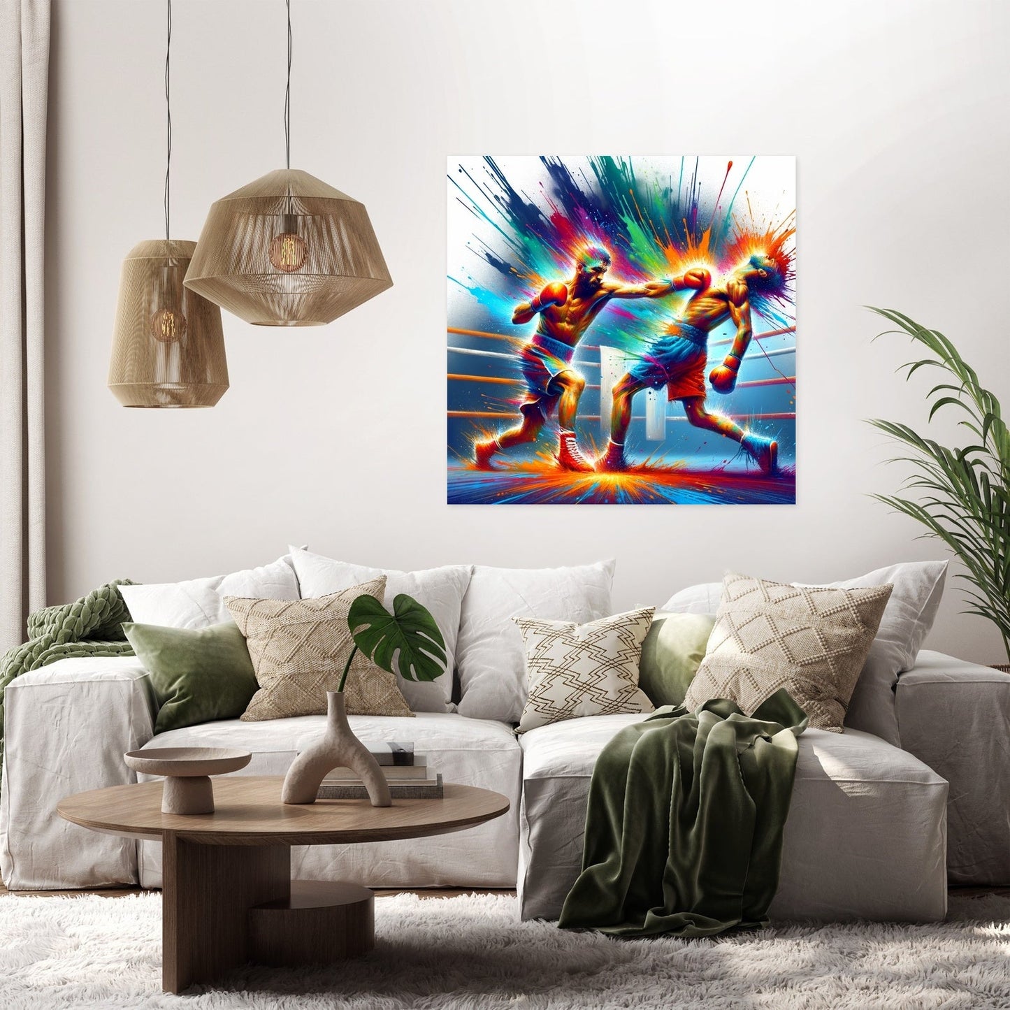 Colorful Knockdown Canvas