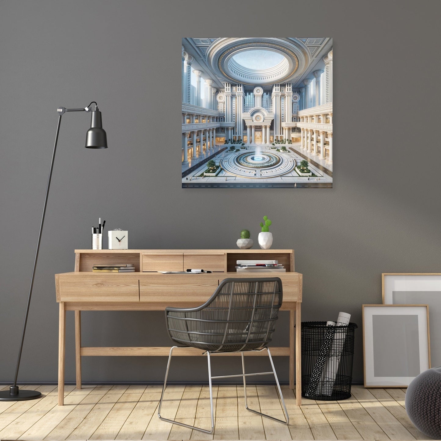Neo-Future Elegance Canvas