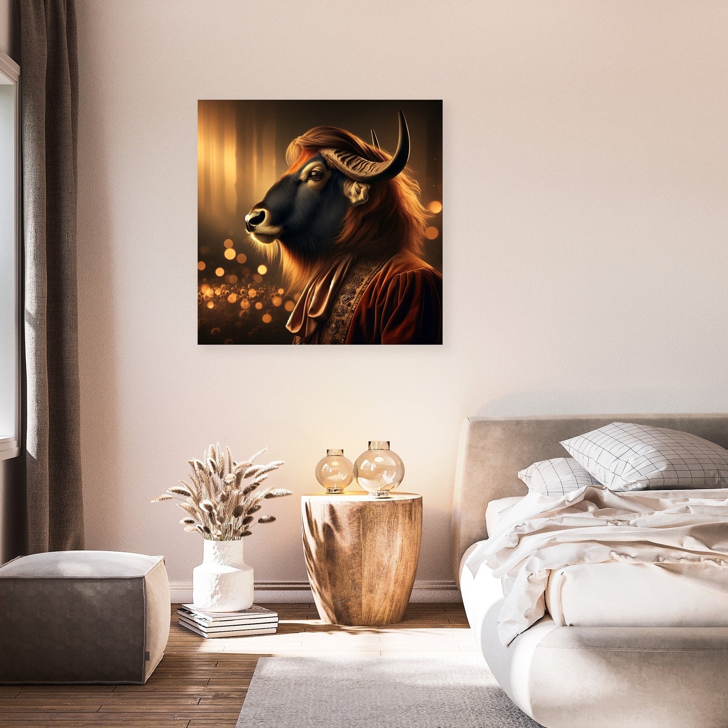 Regal Gnu Dusk Portrait Canvas