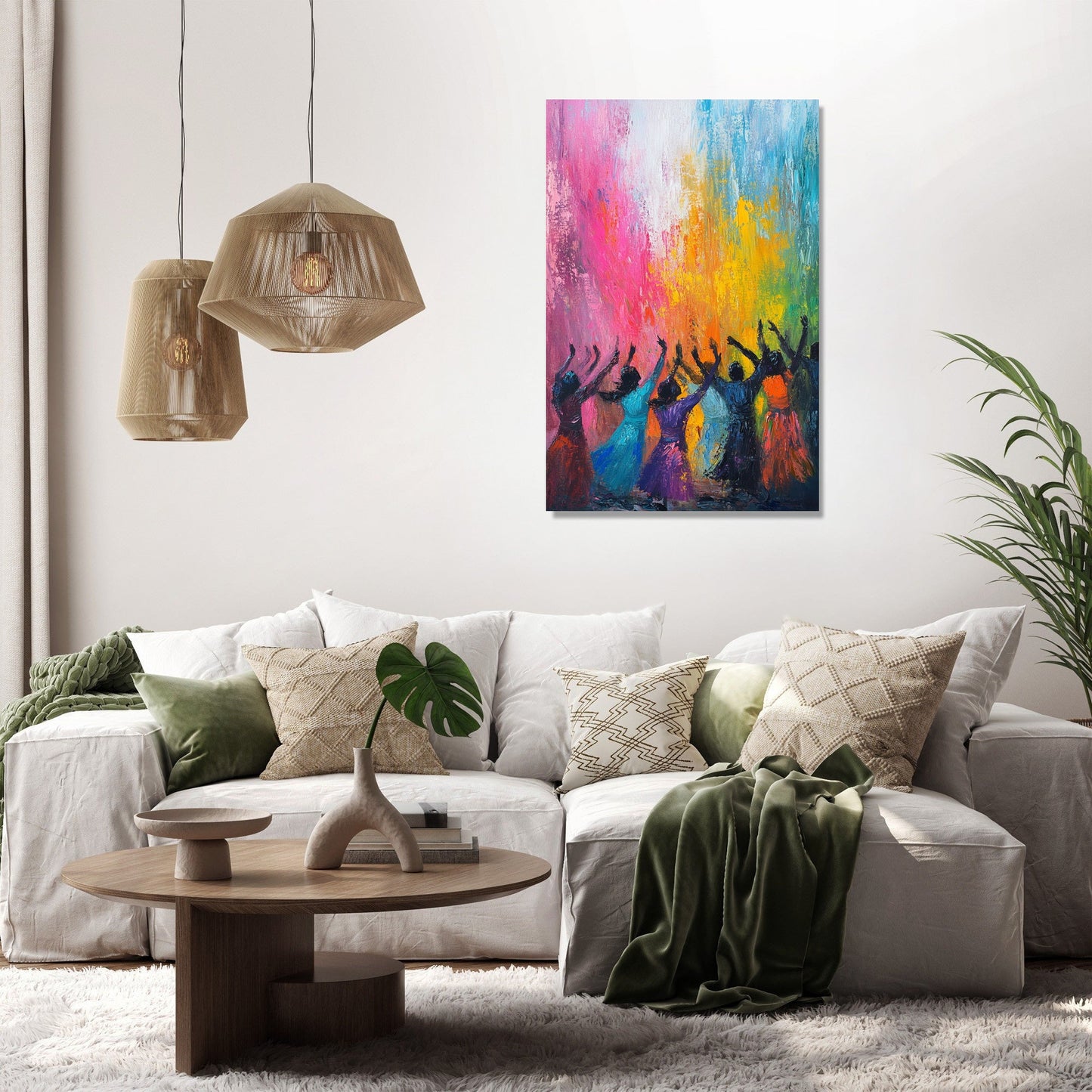 Dancing Colours Canvas