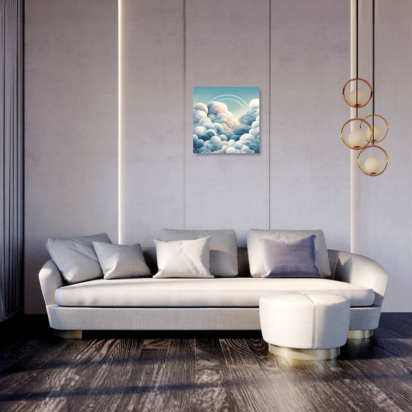Sky Geometry Tranquility Canvas