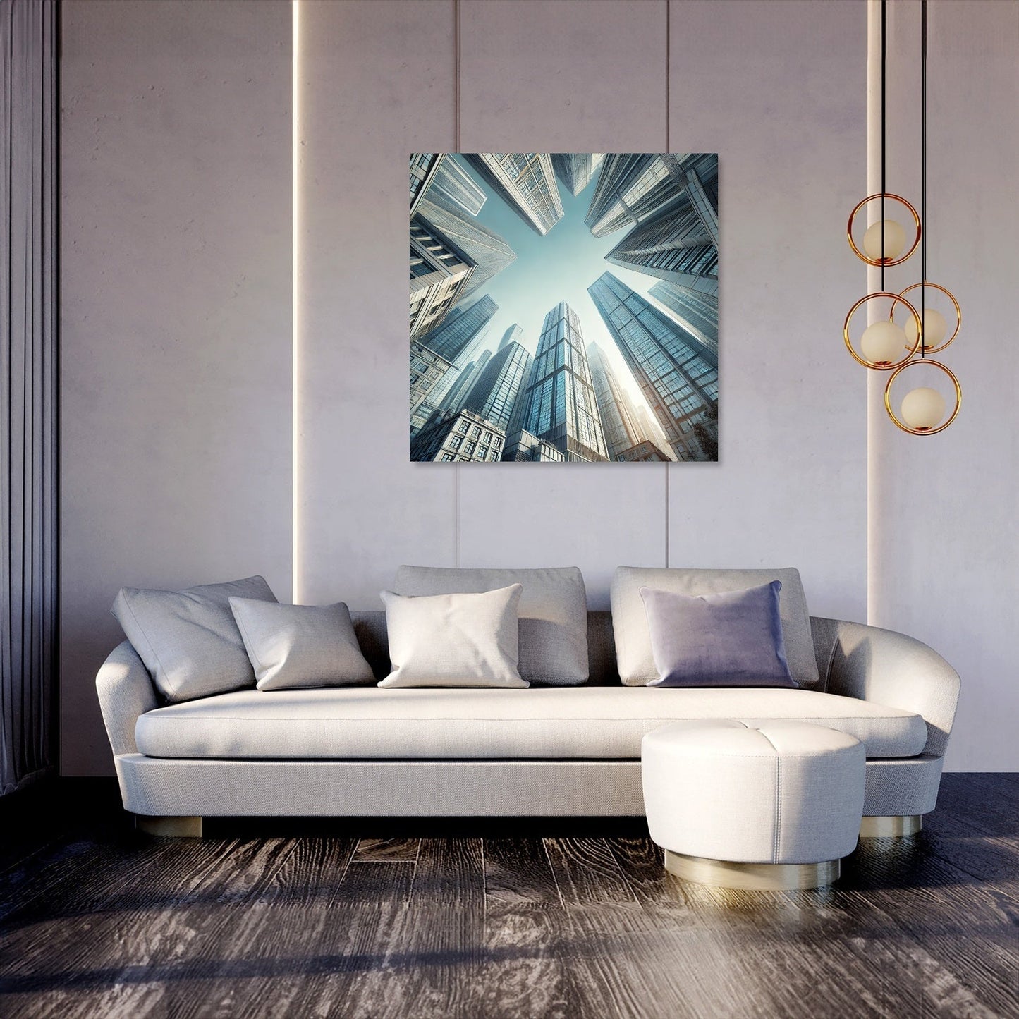 Towering Skyscraper Canvas