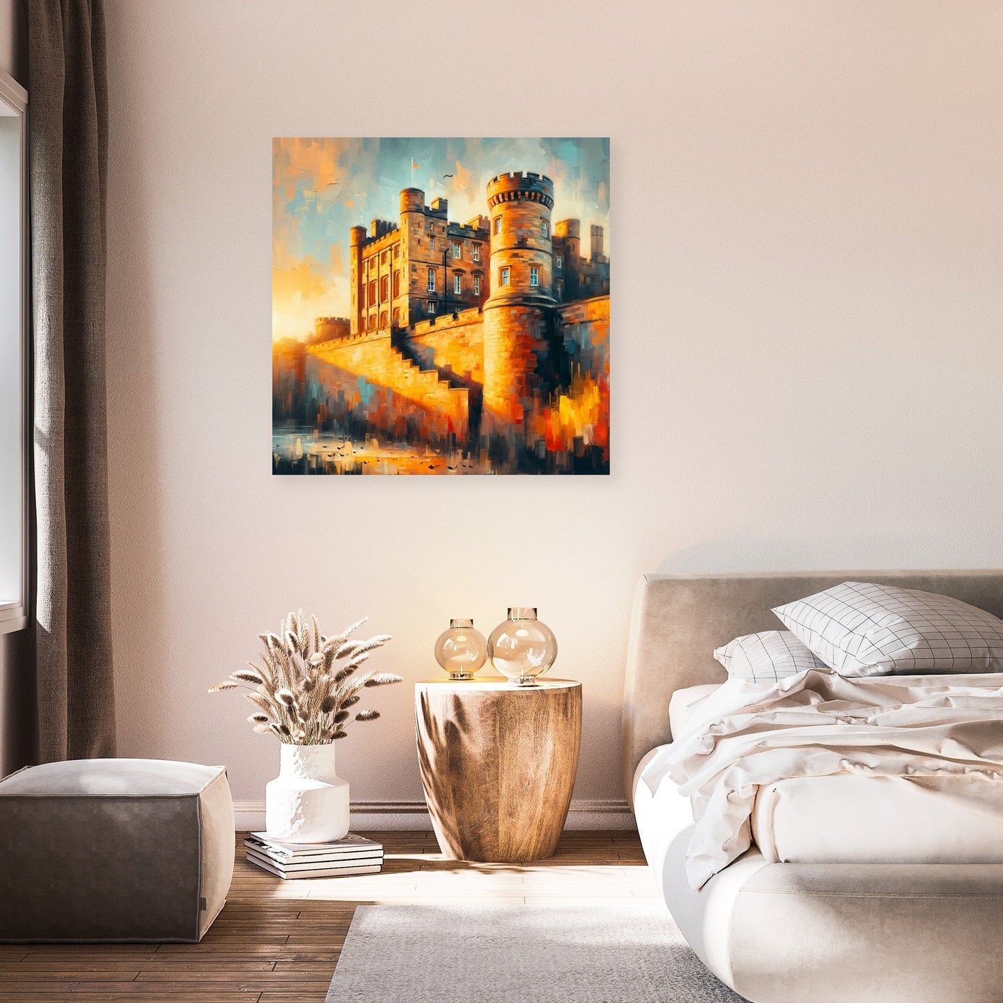 Newcastle Castle Keep Sunset Canvas