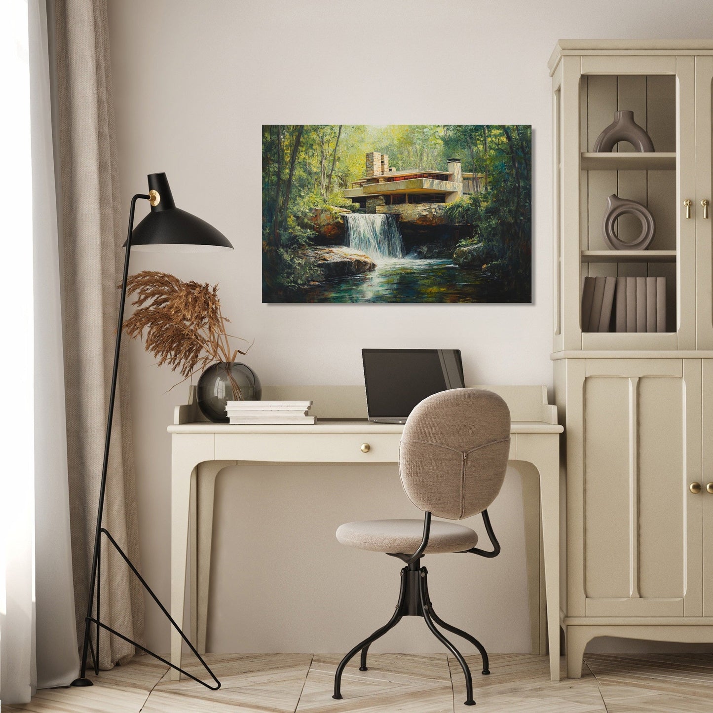 Mystical Midday Fallingwater Canvas