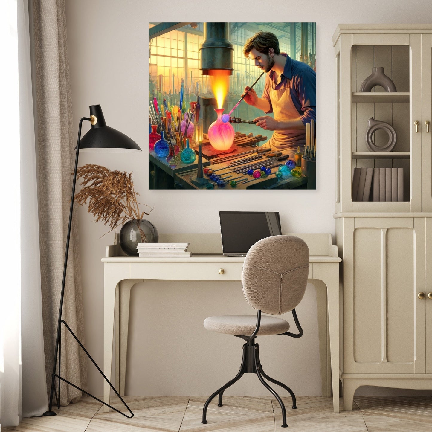 Glassblower's Artistry Canvas