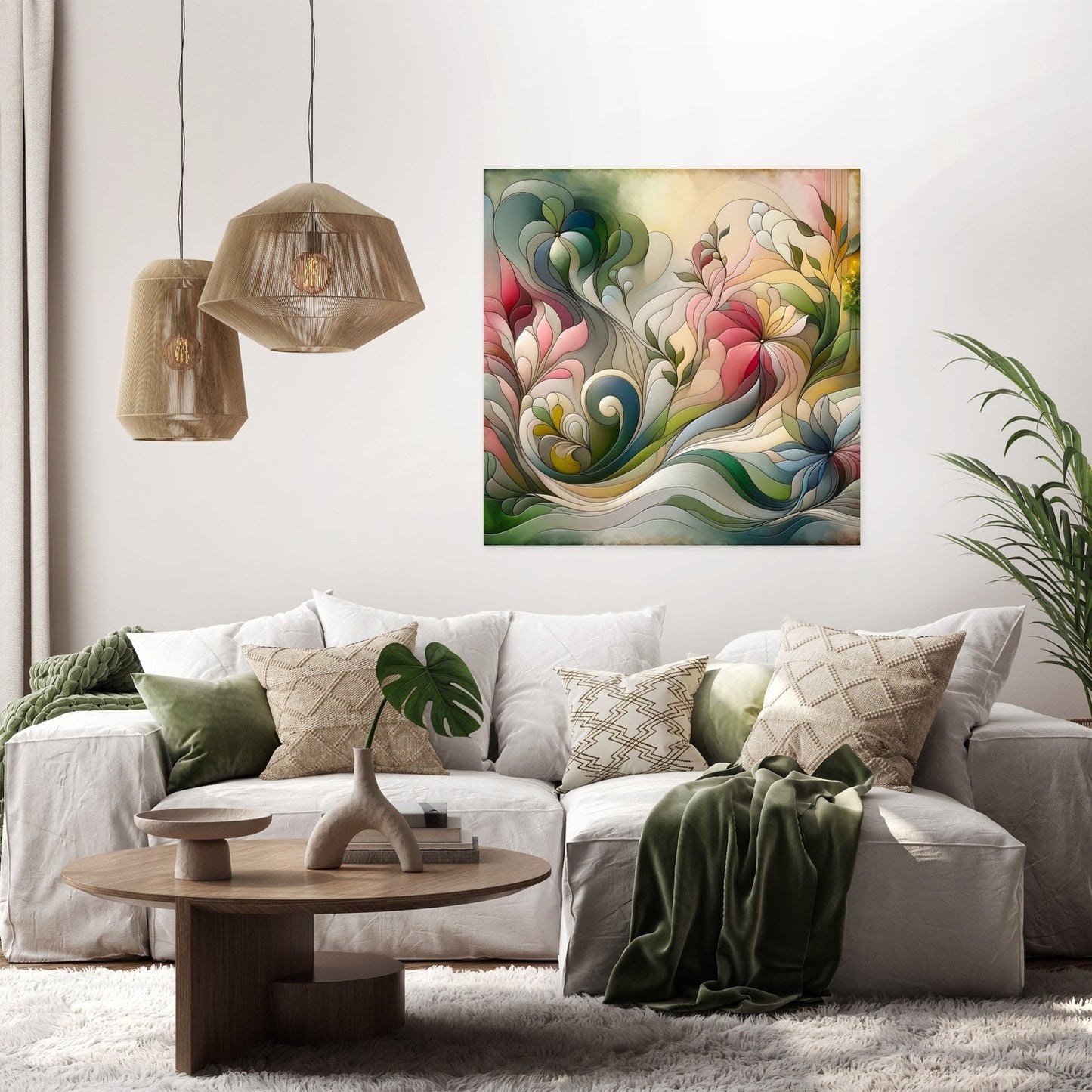Blooming Abstraction Canvas