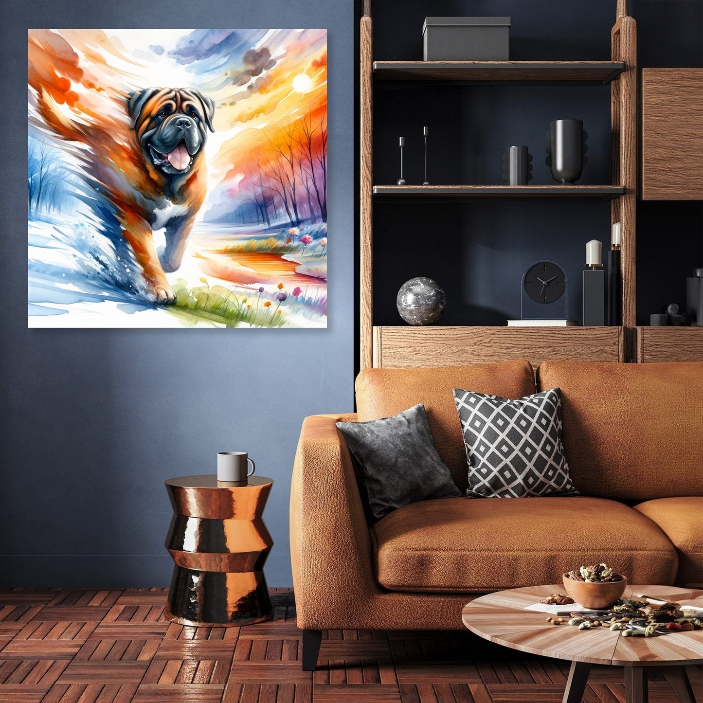Seasons' Journey Bullmastiff Canvas