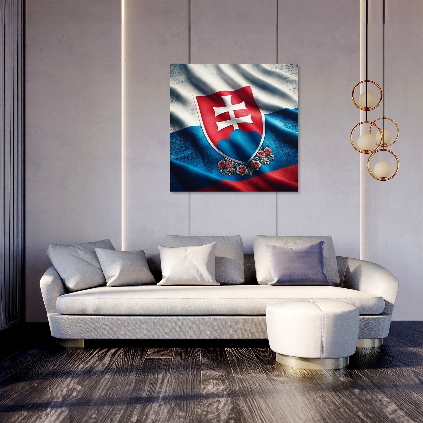 Slovakia Emblem Canvas