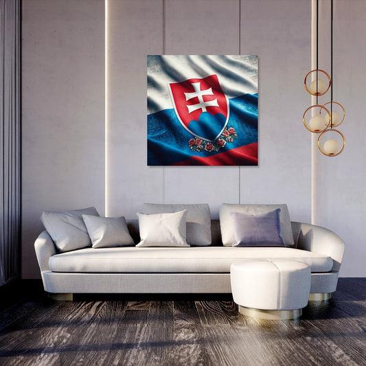 Slovakia Emblem Canvas