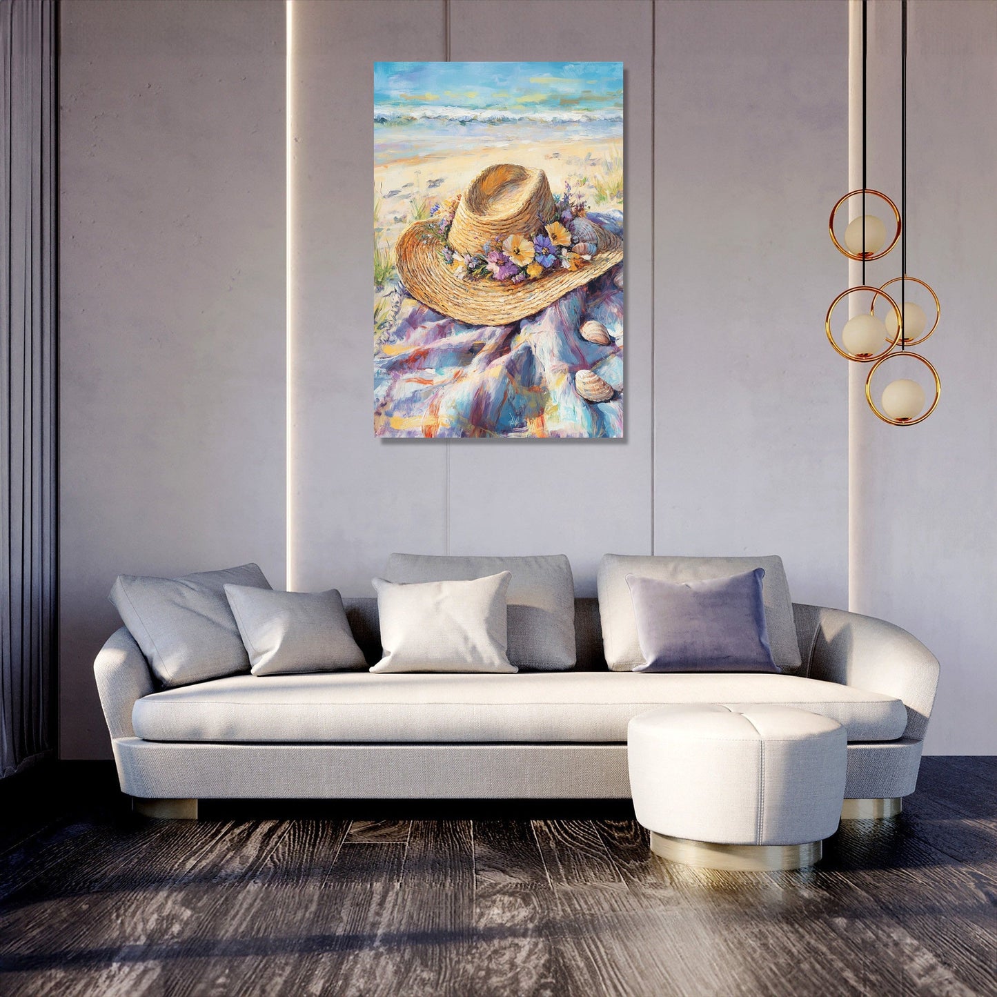 Summer Straw Hat Canvas